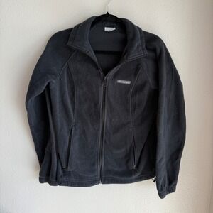 Columbia Womens Fleece Jacket Full Zip Gray‎ Size Medium Outdoor